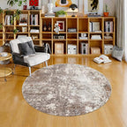 4ft Washable Kitchen Round Rug: Non-Slip Small Circle Rug by BYYVOORugsforYourHome
