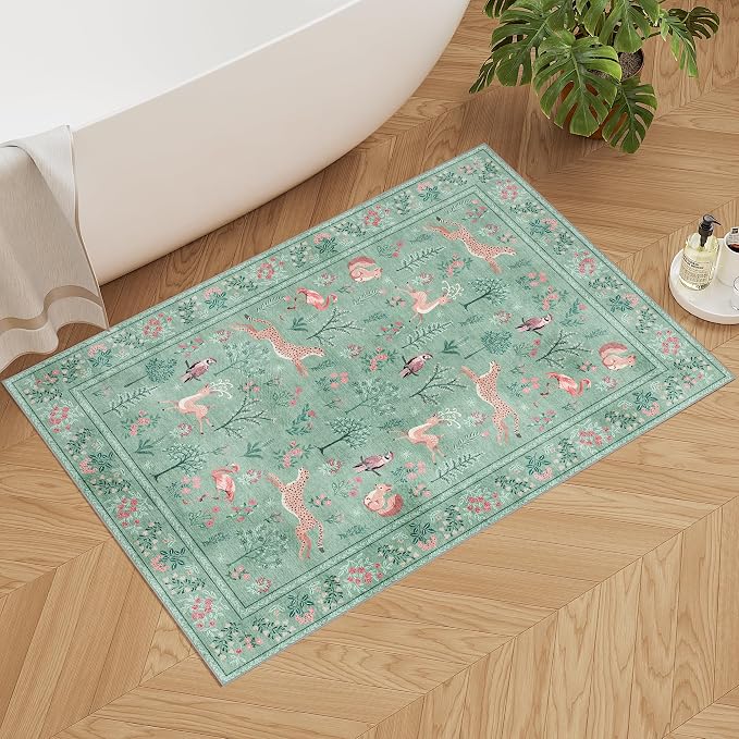 DUKINO 2x3 Rug, Washable Animal Rugs - Image 9