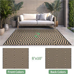 GENIMO Outdoor Rug for Patio Clearance, Lightweight Waterproof Modern RV - Image 2