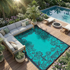 Garvee 5’x8’ Waterproof Patio Outdoor Rug, Outdoor Plastic Straw Rug - Image 8
