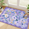 DUKINO 2x3 Rugs for Entryway, Floral Indoor Washable Door Mat, Non Slip Boho by DUKINO