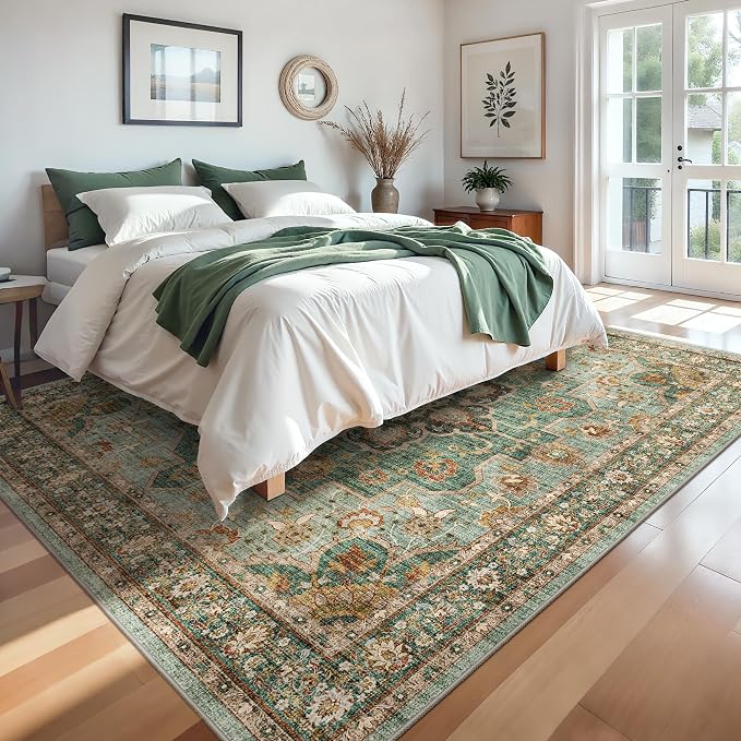 TOPRUUG Green Living Room Rug - Image 3