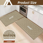 COSY HOMEER 60x24Inch/35X24Inch Kitchen Rugs Sets Non-Slip Washable Kitchen Mats - Image 9