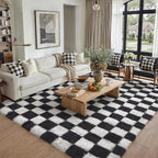 PureCozy Checkered Rug 5x7 for Living Room - Image 3