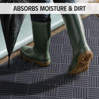 Front Door Mat Outside Entrance, Absorbent Dirt Resist Dog Door Mat, Heavy Duty - Image 4