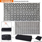 SAND MINE Waterproof Outdoor Rug 9x18 ft, Plastic Straw Rug, Modern Area Rug - Image 3