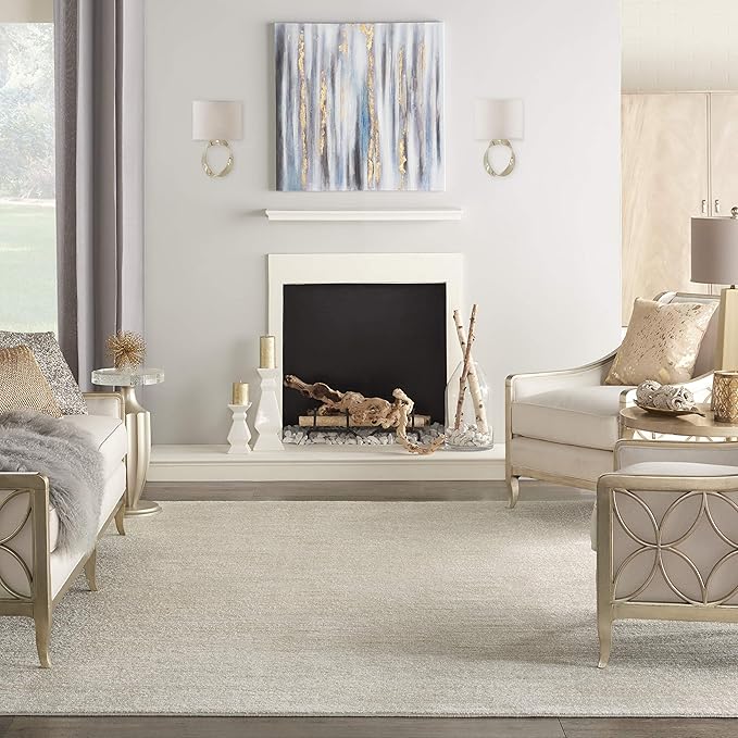 Nourison Home Nourison Essentials Ivory Beige 8' x 10' Area Rug - Image 3
