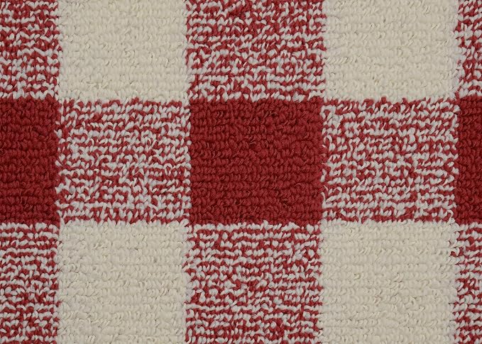 Garland Rug Country Living – Checkered Buffalo Plaid Design, Non-Slip Rubberback - Image 7