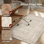 48"x60" Office Chair Mat for Hardwood Tile Floor, Under Desk Carpet Protector - Image 3
