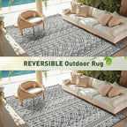 MontVoo Outdoor Rug Carpet Waterproof 5x8 Outdoor Patio Rug Mat Reverisble - Image 6