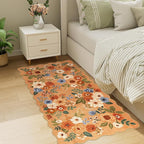 DUKINO 2x4 Washable Runner Rugs, Non Slip Floral Print Entryway Rug - Image 7