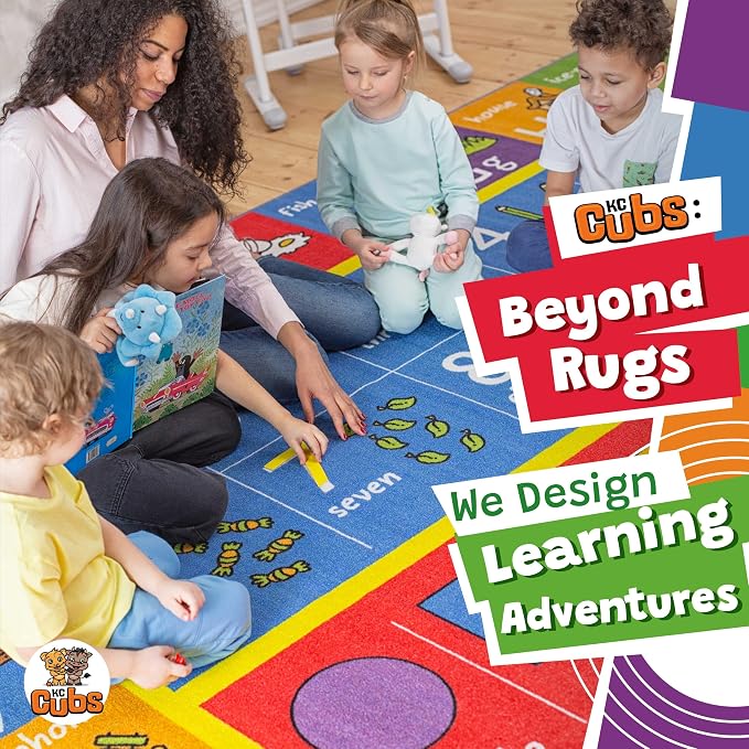 KC Cubs: Educational Rug: ABC Alphabet, Numbers & Shapes - Image 11