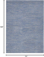 Nourison Home Nourison Essentials Blue Grey 6' x 9' Area Rug - Image 2