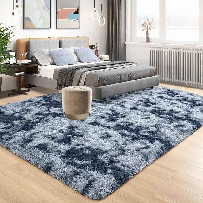 Tepook Soft Fluffy Rugs for Living Room, 5x8 Shaggy Area Rug for Bedroom - Image 2