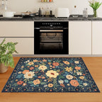 DUKINO 3x4 Area Rug, Lightweight Non Slip Washable Floral Rug, Indoor Low Pile - Image 8