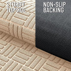 OLANLY Front Door Mat Outside Entrance 47x23, Heavy Duty Sturdy Natural Rubber - Image 4