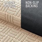 OLANLY Front Door Mat Outside Entrance 33x21, Heavy Duty Sturdy Natural Rubber - Image 4