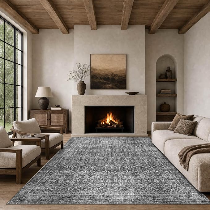 Latte&Fog Area Rug for Living Room and Bedroom by LatteFog