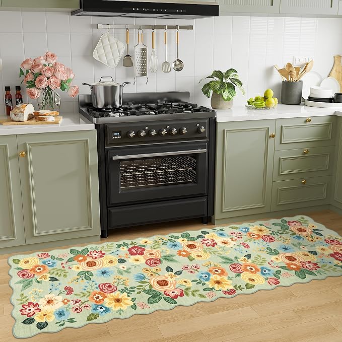 DUKINO 2x10 Runner Rug for Hallway, Washable Kitchen Rug - Image 3