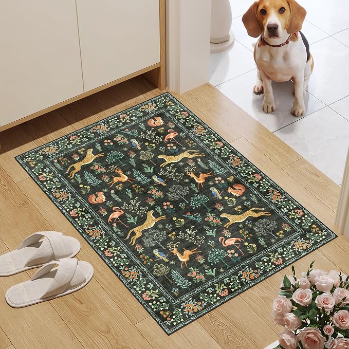 DUKINO 2x3 Rug, Washable Animal Rugs - Image 3