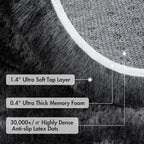 8x10 Ft Extra Large Shag Rugs for Living Room, Tie Dyed Ultra Soft Fluffy Furry - Image 8