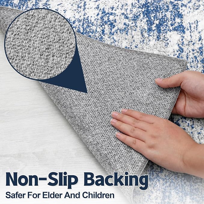 Runner Rug 2'6''x8' Washable Runner Rug: Machine Washable Kitchen Area Rug - Image 5