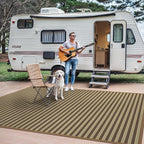 GENIMO Outdoor Rug for Patio Clearance, Lightweight Waterproof RV Camping Mat - Image 4