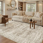 Soalmost 7x9 Area Rug for Living Room Washable Abstract Vintage Soft Thin - Image 2