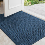 Mibao Front Door Mat Outdoor Entrance, Waterproof Dirt Trapper Doormat by Mibao