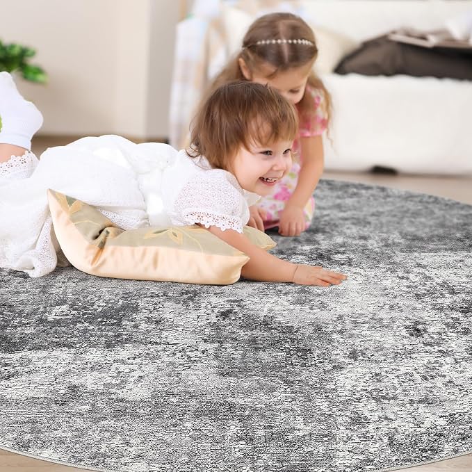 DMOYEST 10ft Round Area Rug Living Room Rugs - Image 3