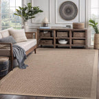 CAMILSON Easy Jute Rug 5x7, Indoor Outdoor Natural Color Fiber Area Rugs by CAMILSONIndoorOutdoorAreaRugs