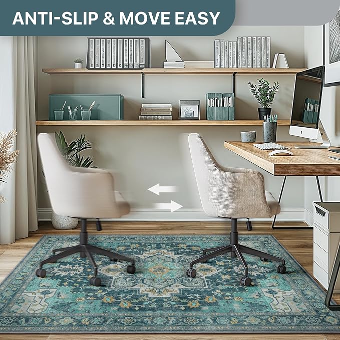 48"x60" Office Chair Mat for Hardwood Tile Floor, Under Desk Carpet Protector - Image 5