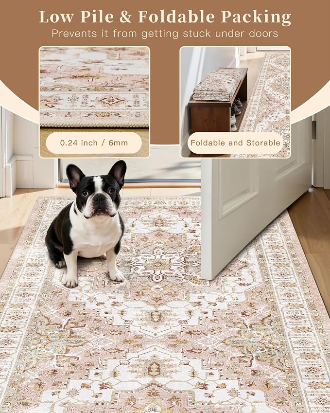 Madane Hallway Runner Rug 2x12, Extra Long Washable Runner Rugs - Image 10