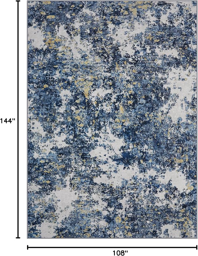 Area Rug 9x12 Living Room: Large Washable Rug - Image 2