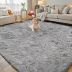 8x10 Area Rugs for Living Room Bedroom Rug, Large Shaggy Soft Plush Furry by Junhejiamei