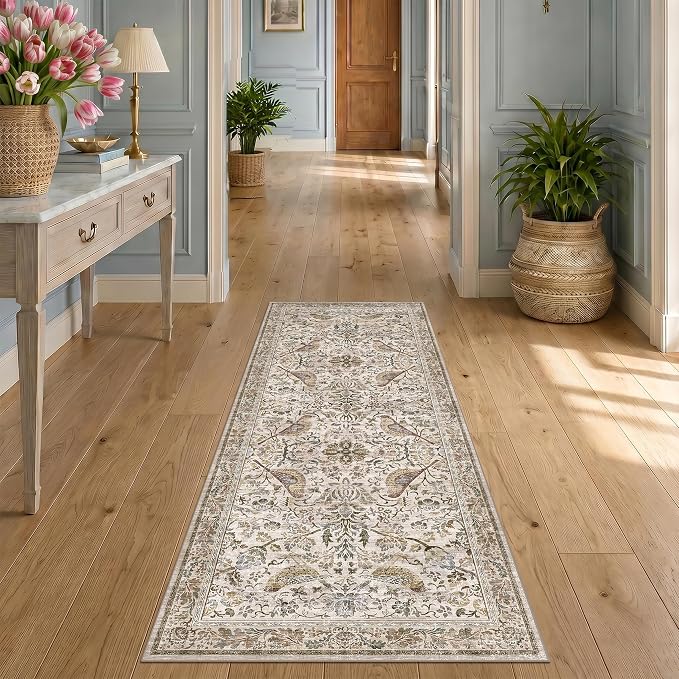 Vintage 2x6 Washable Runner Rugs by HazoHaus