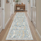 Madane Runner Rug 2x8, Washable Hallway Runner Rugs, Non-Slip Low-Pile Soft by Madane