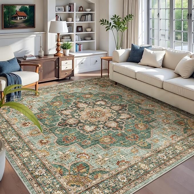 TOPRUUG Green Living Room Rug by TOPRUUG