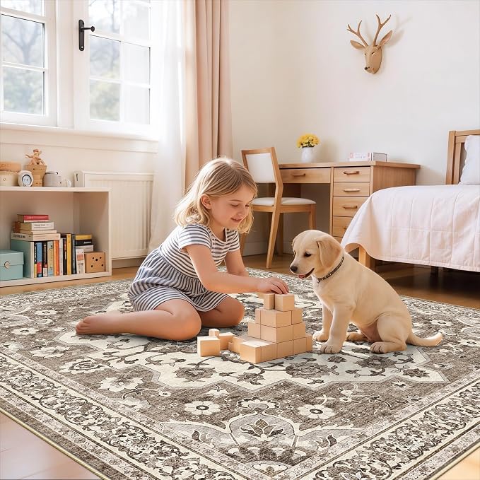 TOPRUUG Washable 7x7 Rug Square - Image 3