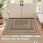 BEQHAUSE Indoor Door Mat 36" x 60", Dirt Trapper Door Mats Non-Slip Entryway - Image 2