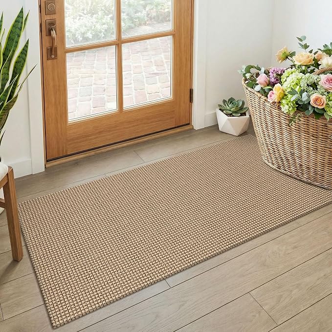 KOZYFLY Boho 2x4 Entry Runner Rug, Small Washable Runners by KOZYFLY