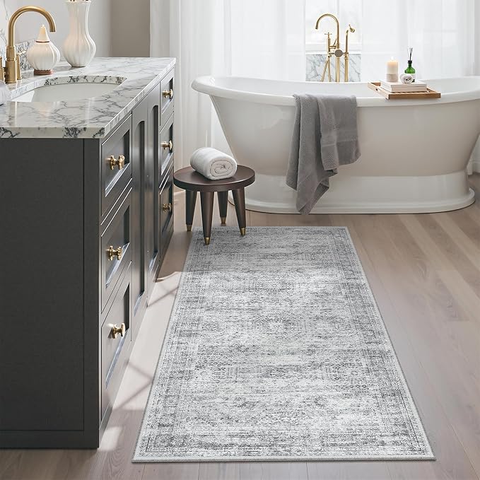 Soalmost 2x4 Washable Rugs for Kitchen, Powder Room Small Area Rug Non-Slip - Image 4