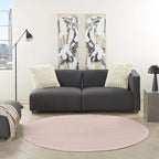 Nourison Home Nourison Essentials Pink 6' x Round Area Rug - Image 3