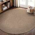CAMILSON Easy Jute Round Rug 6ft Indoor Outdoor Natural Color Fiber Area Rugs by CAMILSONIndoorOutdoorAreaRugs