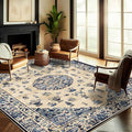 CHAMPLANT Area Rug 5'x7' Washable Rug Traditional Floor Cover Thin Retro by CHAMPLANT