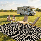Smiry Outdoor Rug 5x8 ft, Waterproof Reversible Plastic Straw Rugs, Outdoor - Image 2