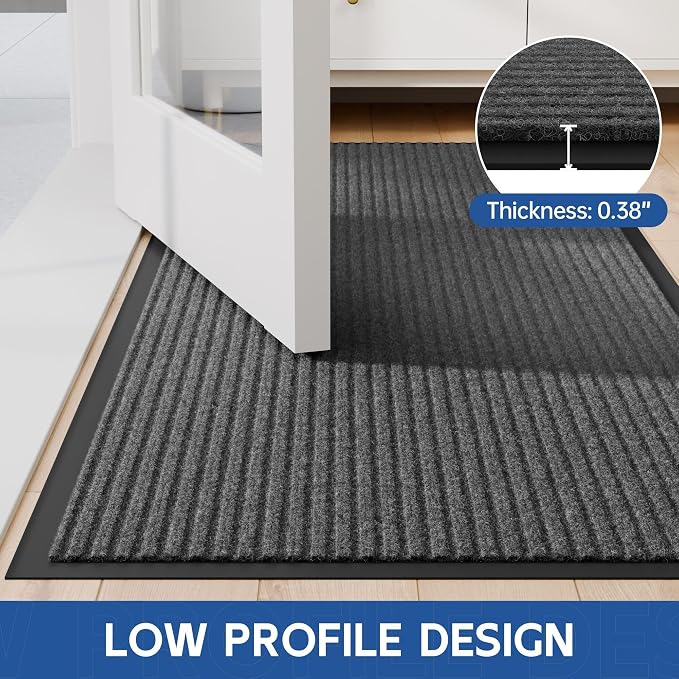 Front Door Mat, Commercial Door Mats Entrance, Low Profile Welcome Mats Non-Slip - Image 8