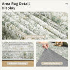 Soalmost 10x14 Area Rugs for Living Room, Non Slip Machine Washable Vintage Rugs - Image 6