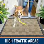 OLANLY Front Door Mat Outside Entrance 71x23, Heavy Duty Sturdy Natural Rubber - Image 6