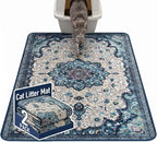 Hompet Cat Litter Mat 2 Pack, 48x60 Large Machine Washable Trapping Mats by Hompet